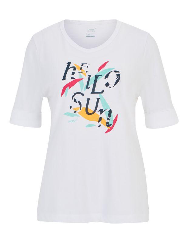 Joy Sportswear T-Shirt MARA T-Shirt mit grafischem Schriftdruck Top Angebot