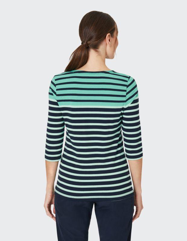 Joy Sportswear 3/4-Arm-Shirt CELIA T-Shirt mit feinem Ringeldessign Neueste Mode