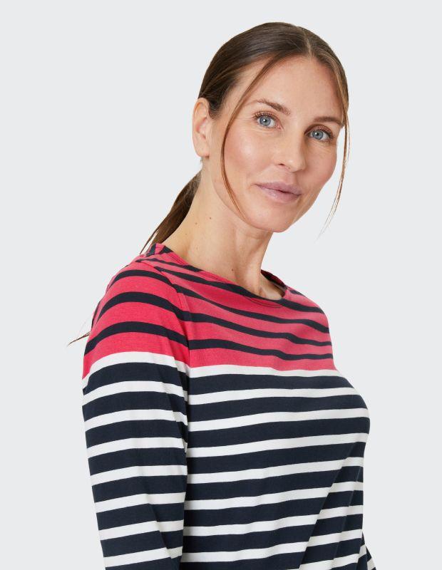 Joy Sportswear 3/4-Arm-Shirt CELIA T-Shirt mit feinem Ringeldessign Online Outlet