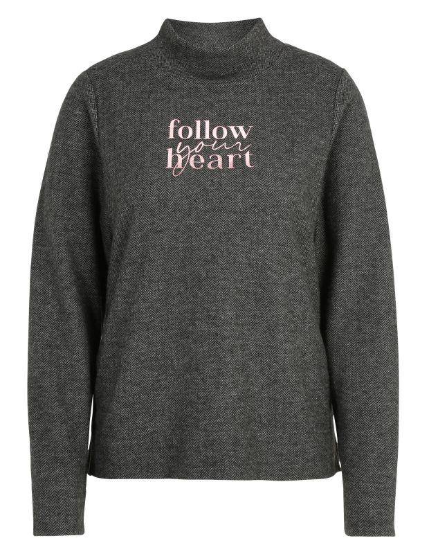 Joy Sportswear Sweatshirt GLORIA Sweatshirt aus softem Jacquardstrick Fabrikverkauf