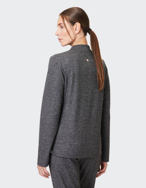 Joy Sportswear Sweatshirt GLORIA Sweatshirt aus softem Jacquardstrick Fabrikverkauf