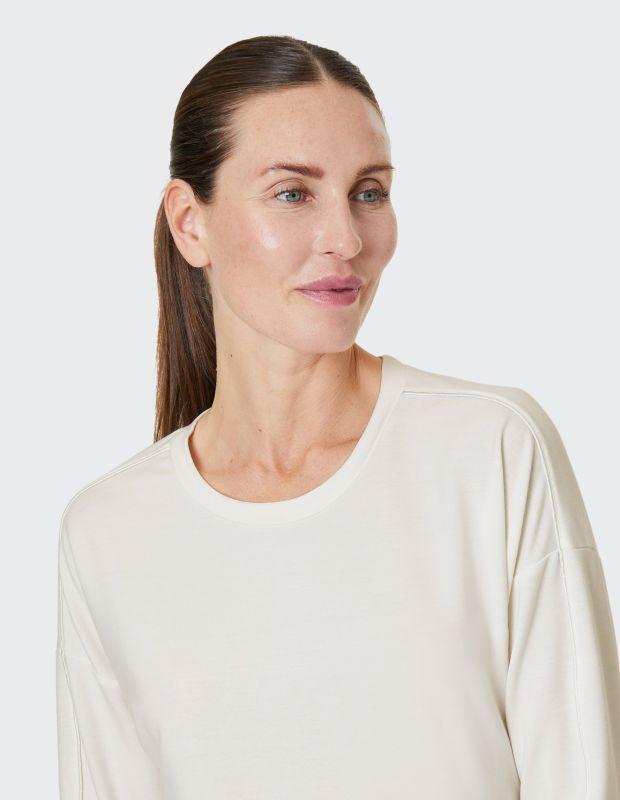 Joy Sportswear Sweatshirt RIKE Softes Sweatshirt mit Glanz Paspel Flash Sale