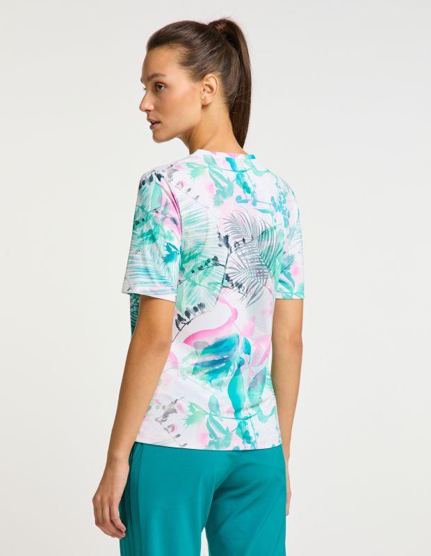 Joy Sportswear T-Shirt CLARA Rundhalsshirt mit tropischem Druckmotiv Exklusive Angebote