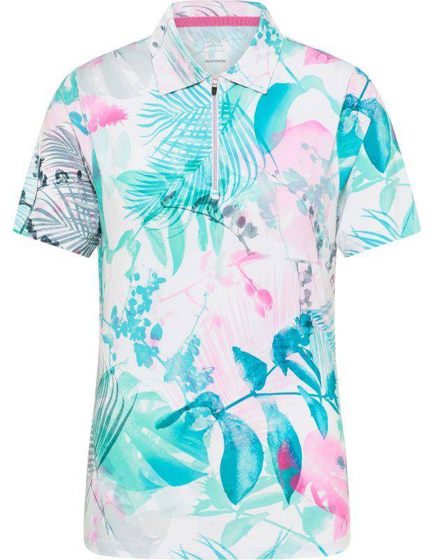 Joy Sportswear Poloshirt EDDA Sportives Poloshirt mit tropischem Druckmotiv Blitzangebot