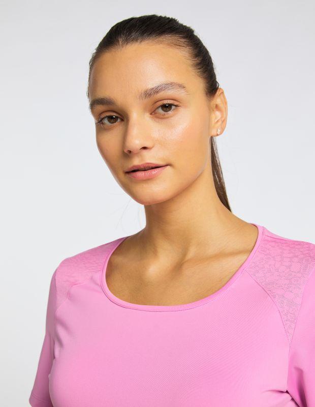 Joy Sportswear T-Shirt HANNA Sportives T-Shirt mit Jacquardeinsatz Bestseller