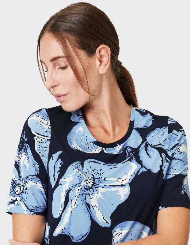 Joy Sportswear T-Shirt PENELOPE T-Shirt mit floralem Allover-Print Räumungsverkauf