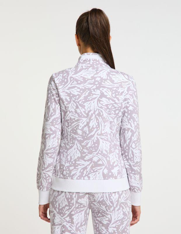 Joy Sportswear Jacke NEDA Gemütliche Sweatjacke mit Allover-Print Nur noch ein Tag übrig