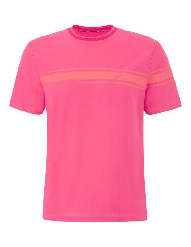 Joy Sportswear T-SHIRT JERSEY G-Style T-Shirt mit Streifen- und Label Print Neueste Stile