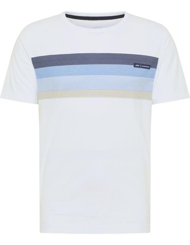 Joy Sportswear T-Shirt EIKE T-Shirt mit modernem Streifenprint 50% Rabatt mit kostenlosem Versand