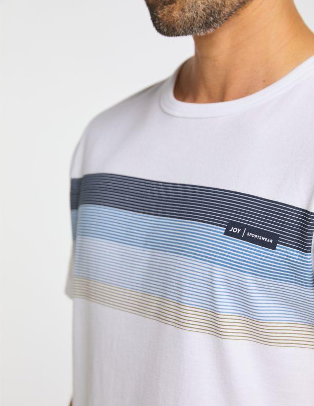Joy Sportswear T-Shirt EIKE T-Shirt mit modernem Streifenprint 50% Rabatt mit kostenlosem Versand