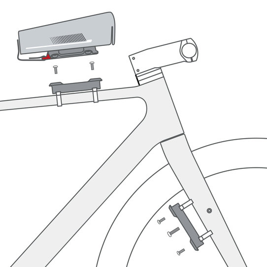 Klickfix Adapter zur Montage mit Unifit Stahlband / Rahmengewinde Versandkostenfrei