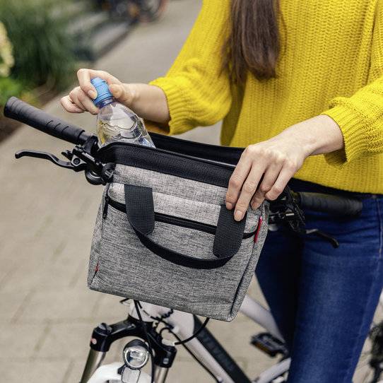 Klickfix Lenkertasche mit extra flacher Adapterplatte Riesige Ersparnisse