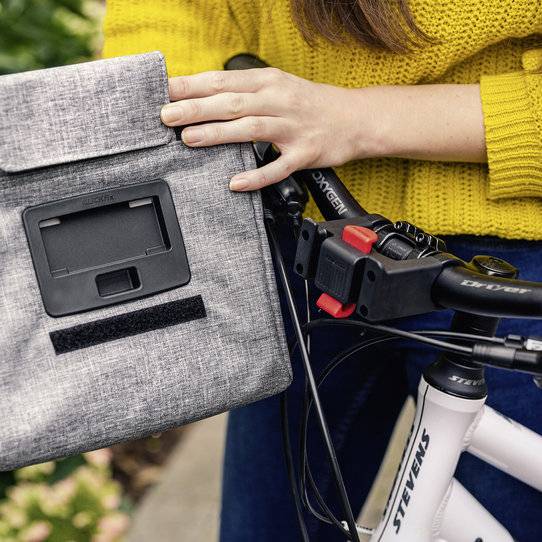 Klickfix Lenkertasche mit extra flacher Adapterplatte Riesige Ersparnisse