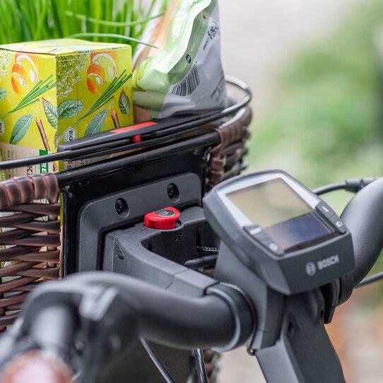 Klickfix geflochtener Lenkerkorb mit höhenverstellbarer Adapterplatte Fabrikverkauf