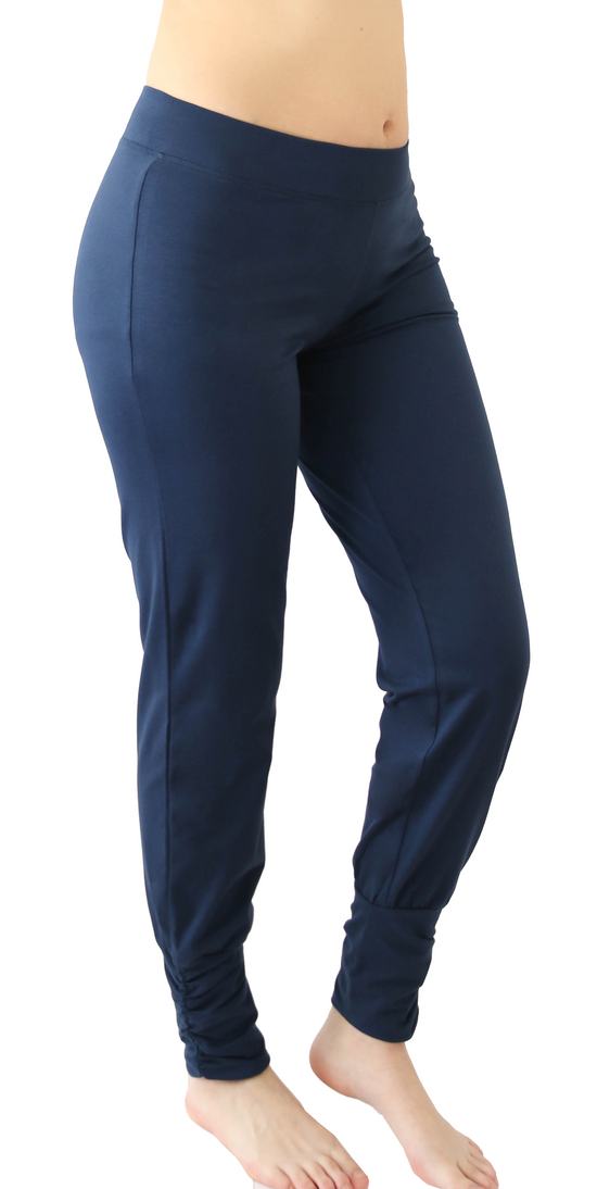 Leela Cotton 4415NV | Damen Yogahose stretch - Navy Große Rabatte