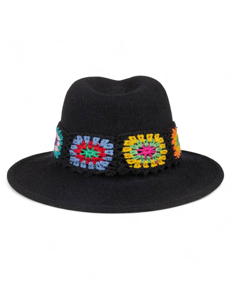 Loevenich Damen Woll-Fedora - Schwarz Letzte 3 Tage