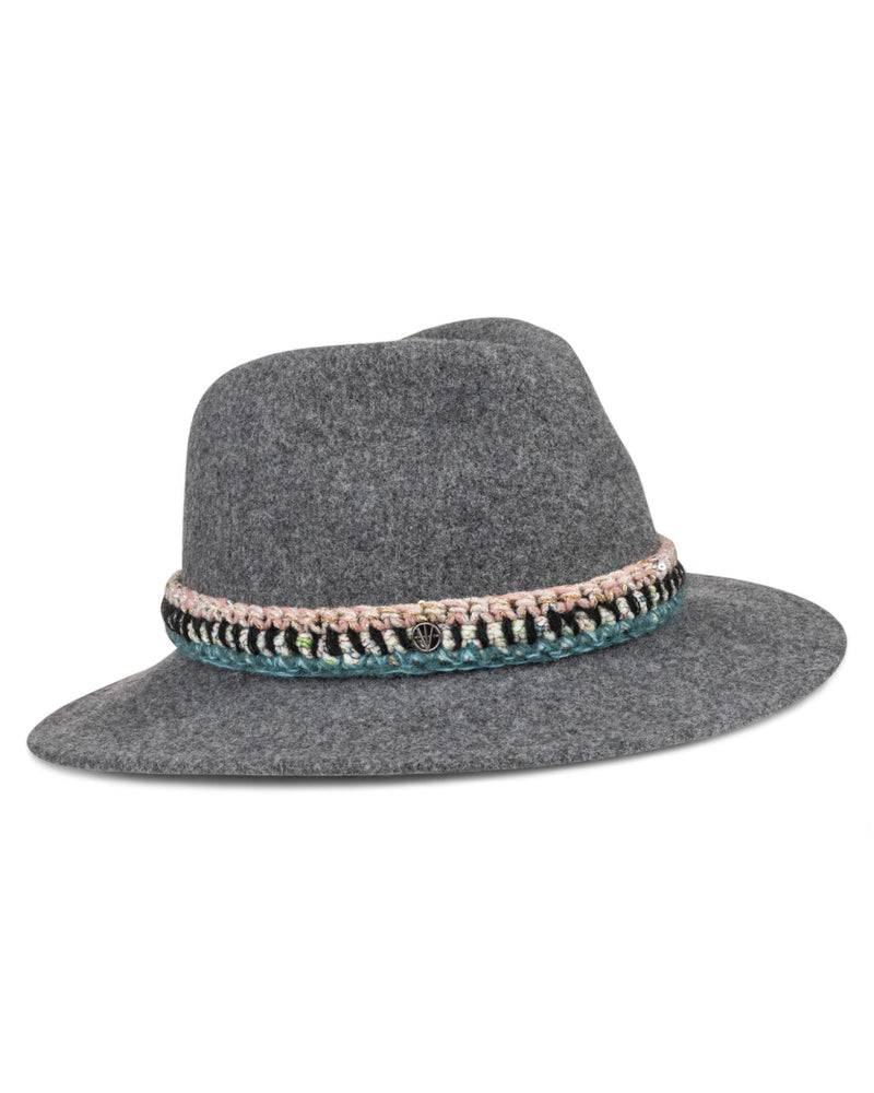 Loevenich Damen Woll-Fedora - Anthrazit meliert Bis zu 50% Rabatt
