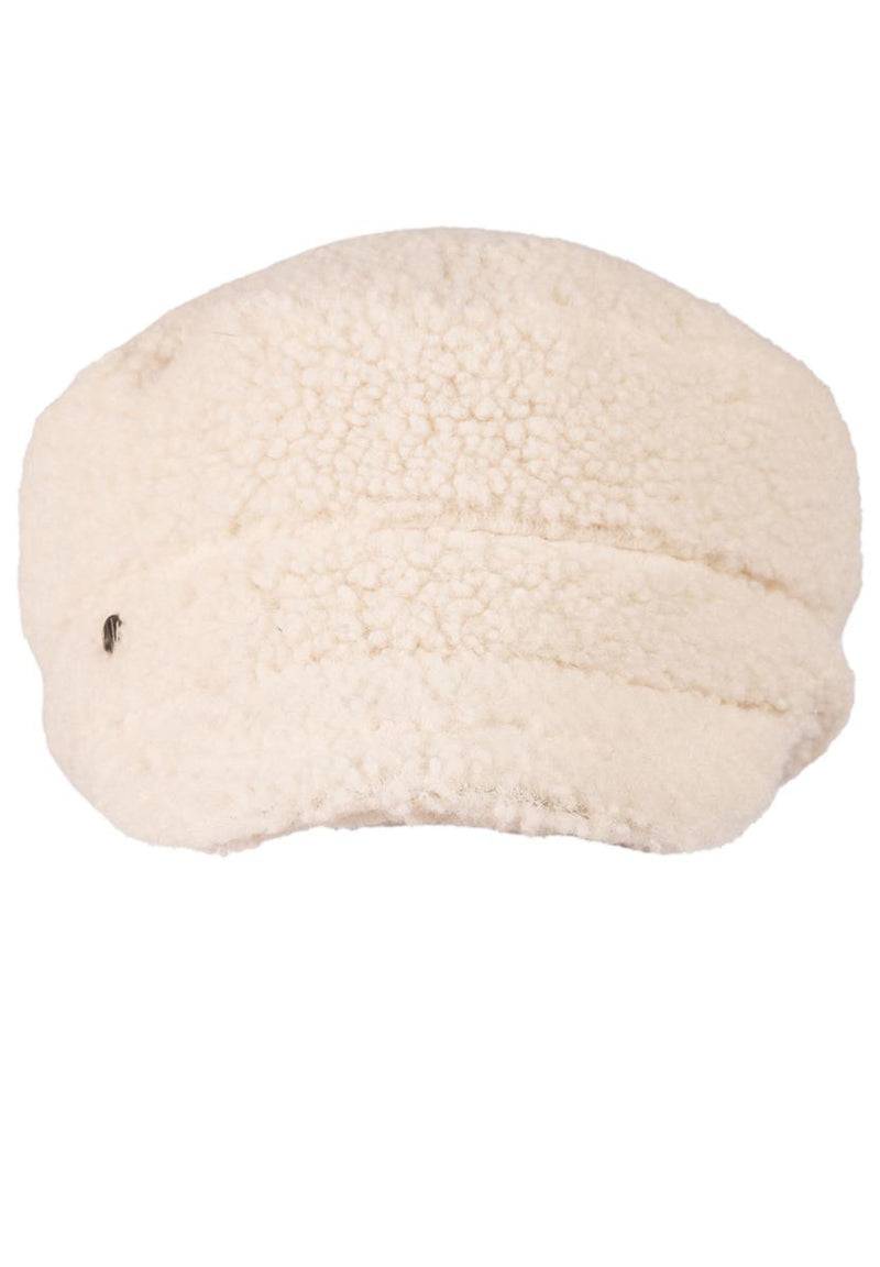 Loevenich Lammfell Imitation Kappe + Handschuh - Beige Super Rabatt