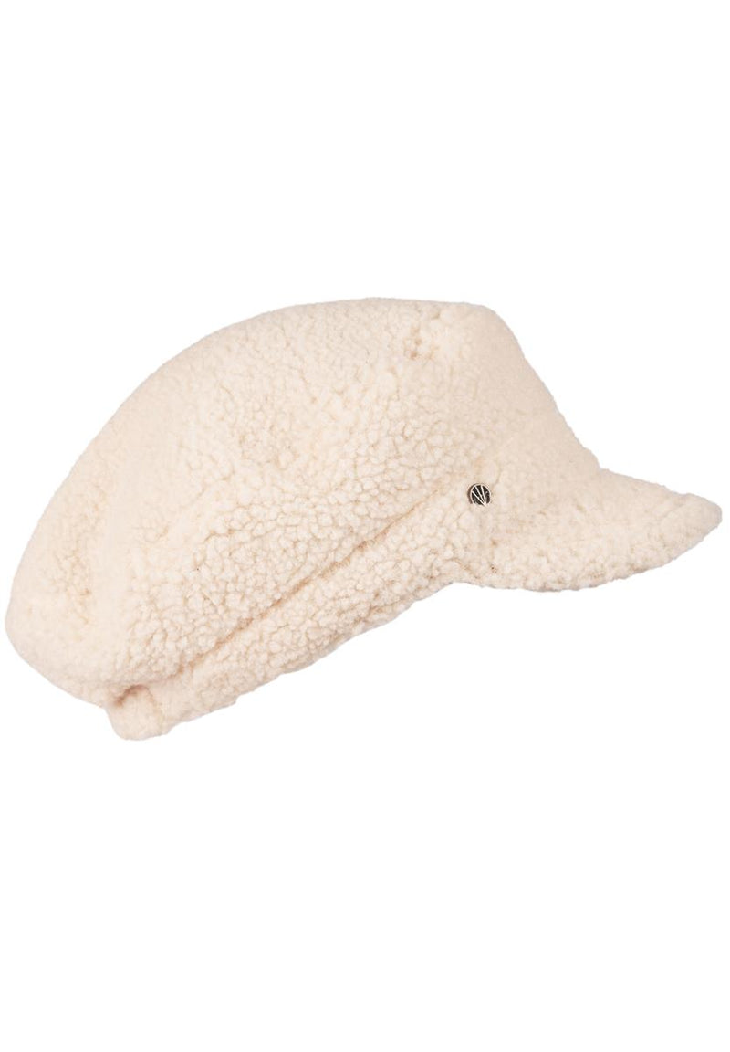Loevenich Lammfell Imitation Kappe + Handschuh - Beige Super Rabatt