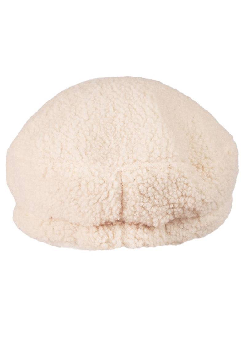 Loevenich Lammfell Imitation Kappe + Handschuh - Beige Super Rabatt