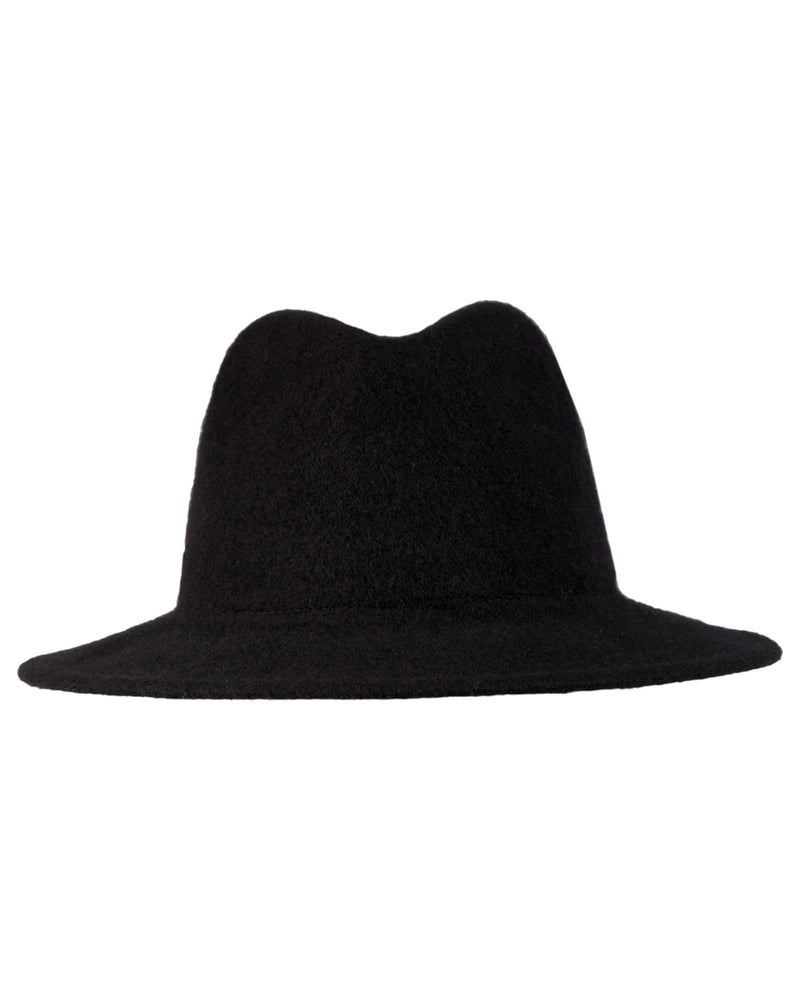 Loevenich Damen Woll-Fedora - Schwarz zollfrei