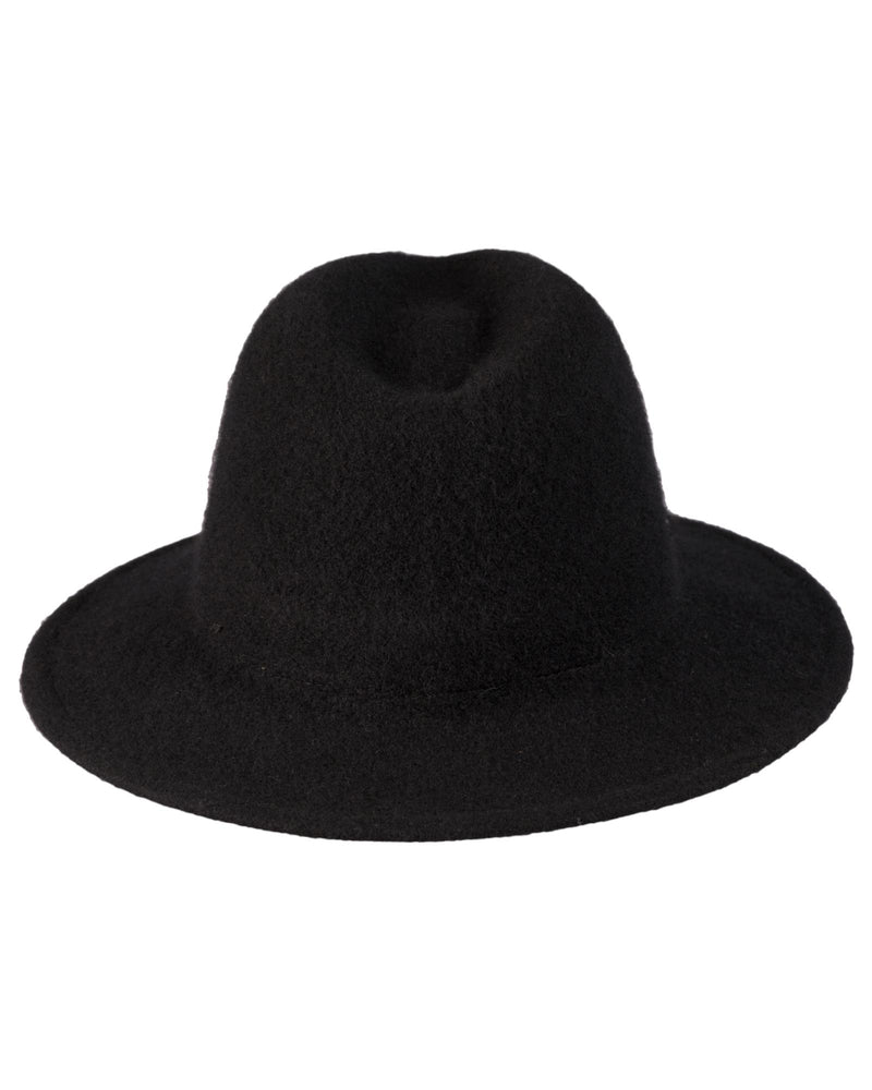 Loevenich Damen Woll-Fedora - Schwarz zollfrei