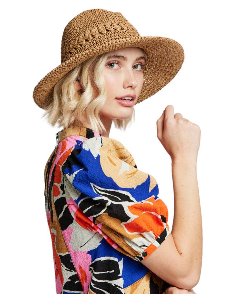 Loevenich gehäkelter Fedora Hut-Kamel Fabrik Onlineshop