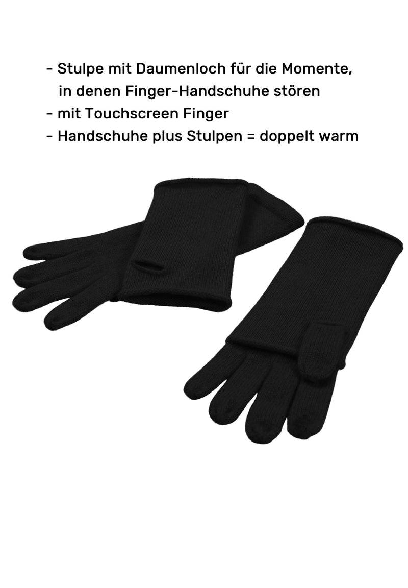 Loevenich Fingerhandschuhe - Schwarz Günstig kaufen
