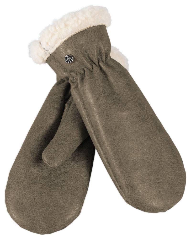 Loevenich Kunstleder Handschuhe - Oliv Großer Ausverkauf