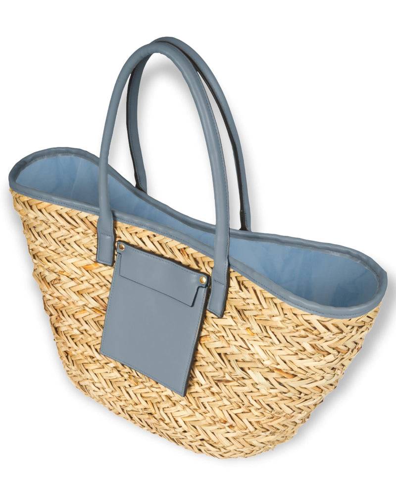 Loevenich Korbtasche, Natur-Denim Online Shopping