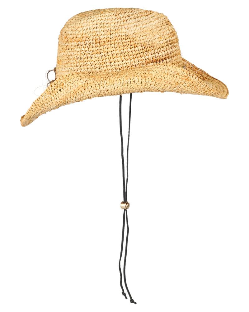 Loevenich Loevenich Cowboyhut - Leichter Naturfarbener Raffia-Strohhut mit formbarem Rand Vatertagsangebot