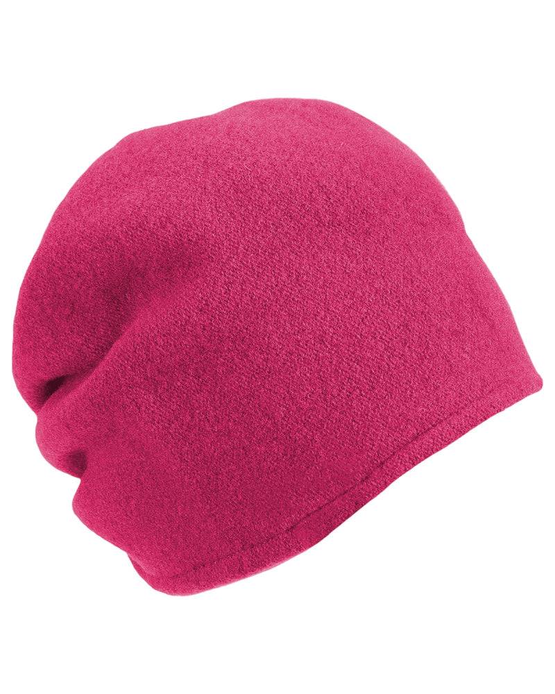 Loevenich Woll-Beanie, hinten gerafft in uni Pink Valentinstagsangebot