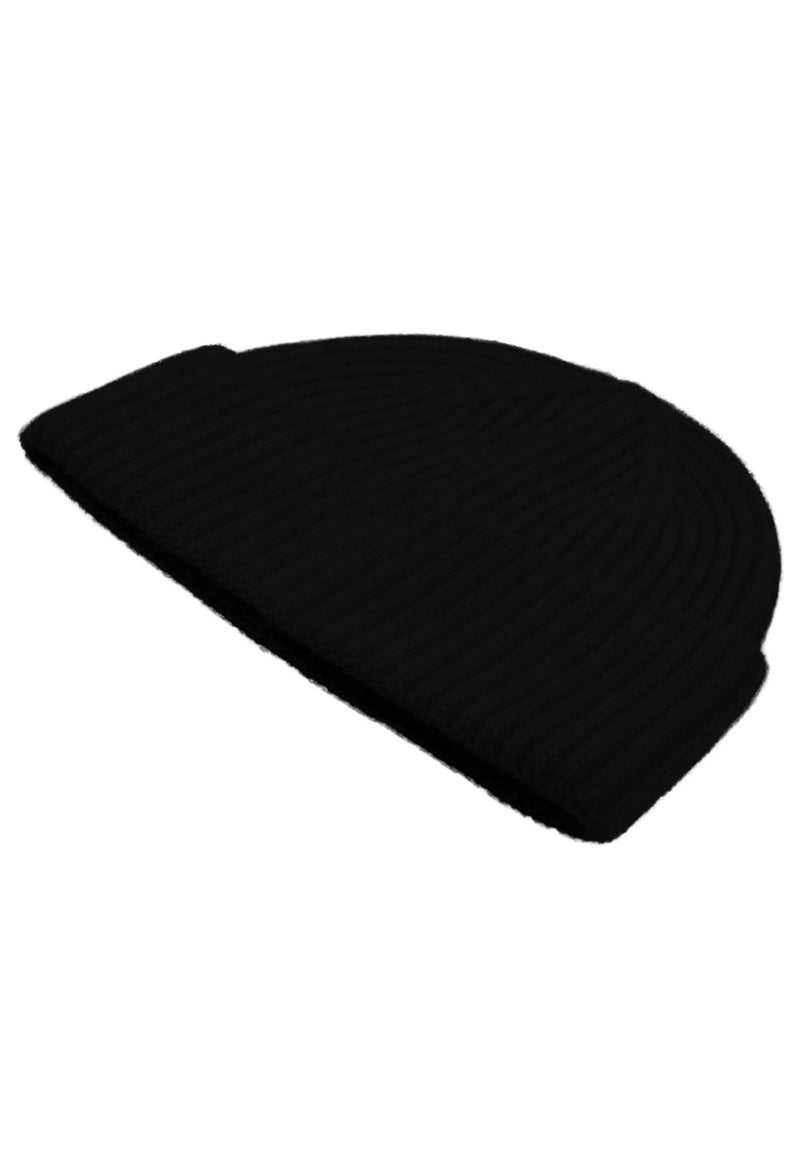 Loevenich Kaschmir-Mütze, Handschuh + Schal mit geometrischem Muster - Schwarz Zeitlich begrenztes Angebot