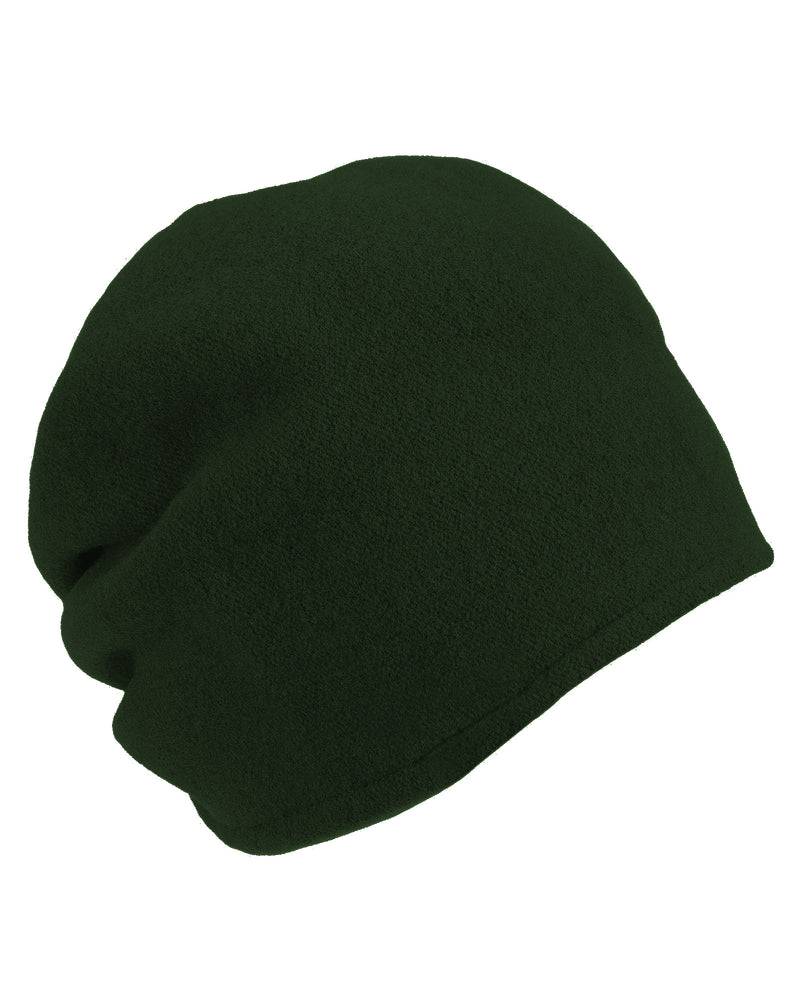 Loevenich Woll-Beanie, hinten gerafft in uni Waldgrün Kauf eins, bekomm eins gratis