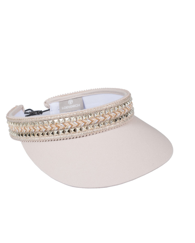 Loevenich Visor mit Nieten-Garnitur - Sand Clearance-Verkauf