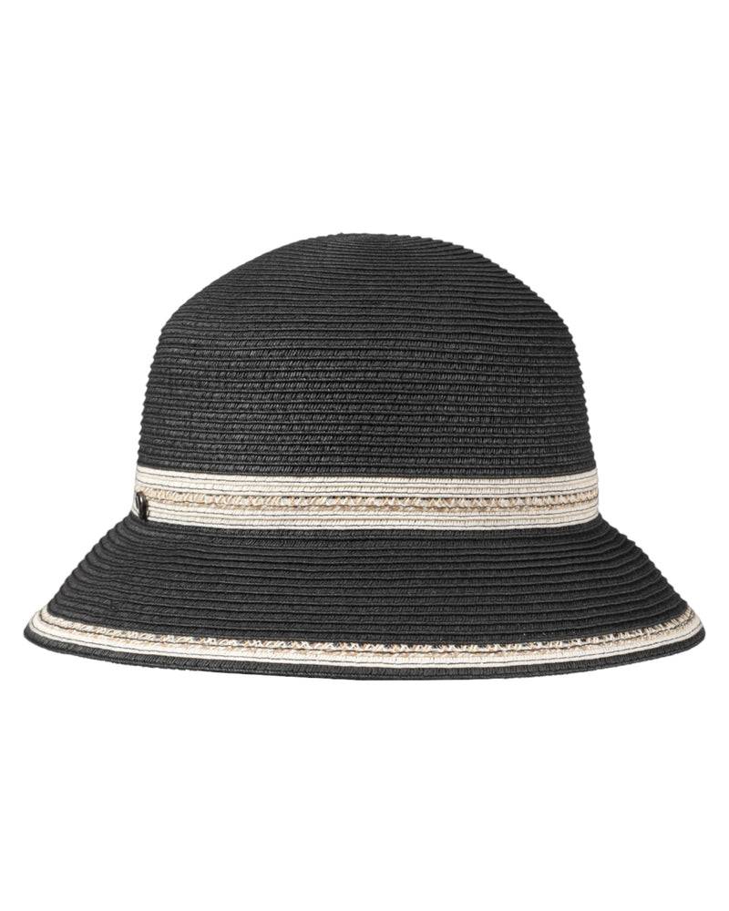 Loevenich kleiner Bucket Hut-schwarz-creme 50% Rabatt für begrenzte Zeit
