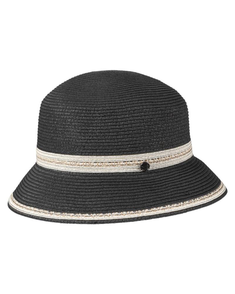 Loevenich kleiner Bucket Hut-schwarz-creme 50% Rabatt für begrenzte Zeit