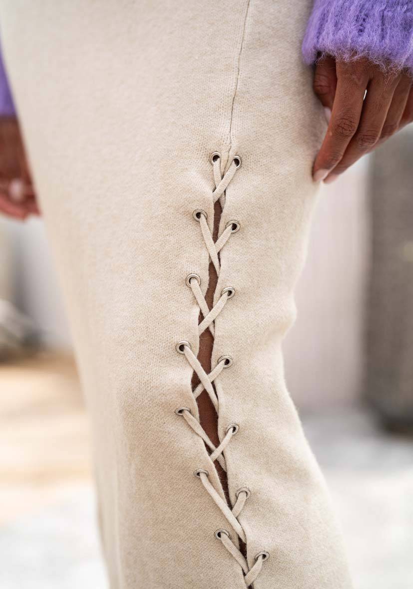Miss Goodlife Skirt Knitted – cream Online Outlet