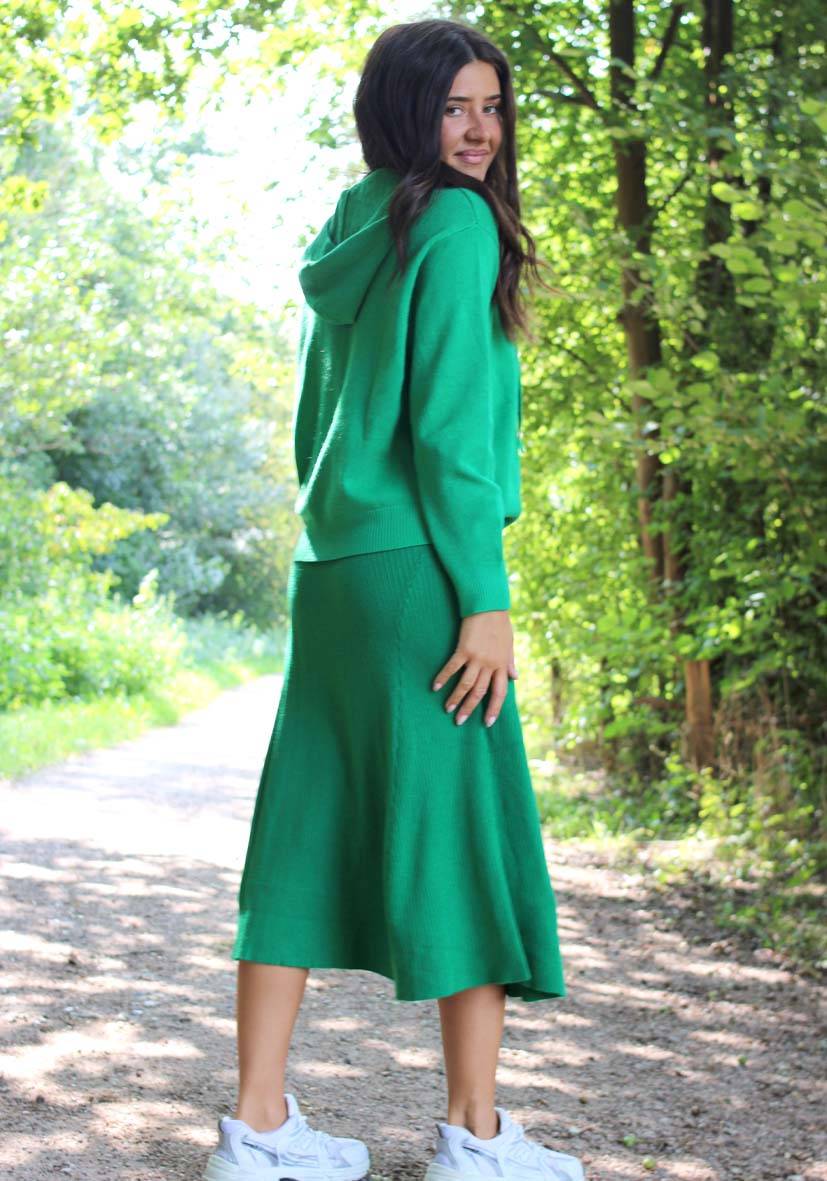 Miss Goodlife Skirt Knitted long – green Tägliche Deals