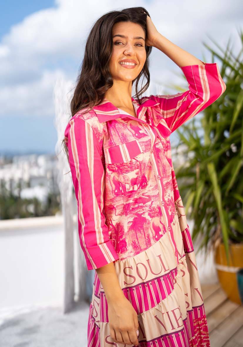 Miss Goodlife Dress Jungle Love Clearance-Verkauf