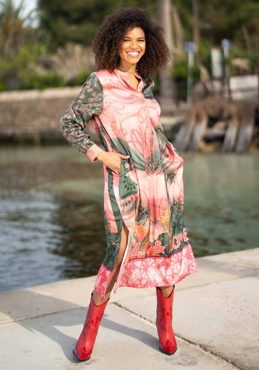 Miss Goodlife Dress Hollywood Love Midi Kostenloser Versand international