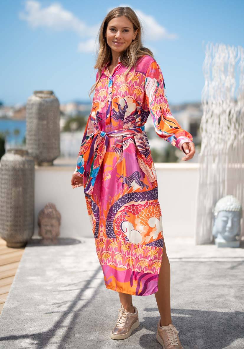 Miss Goodlife Dress Pink Dragon Fabrikladen