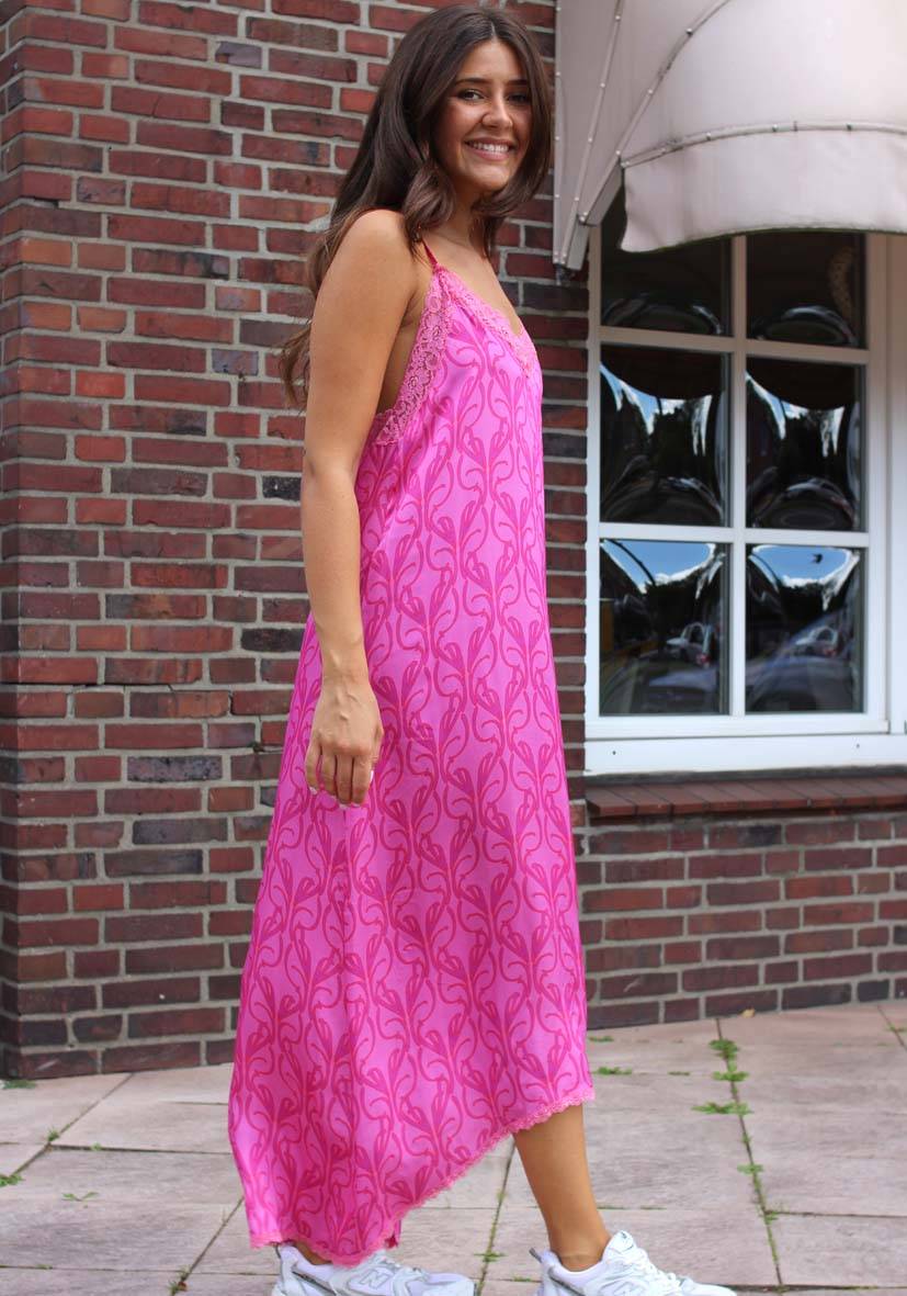 Miss Goodlife Dress Lace Pink Outlet
