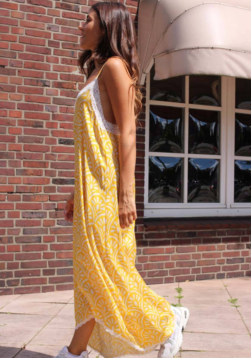 Miss Goodlife Dress Lace Yellow delight Verkauf