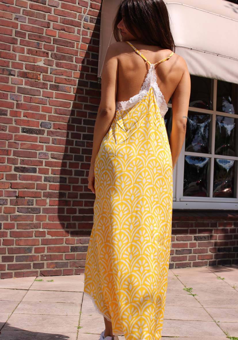 Miss Goodlife Dress Lace Yellow delight Verkauf