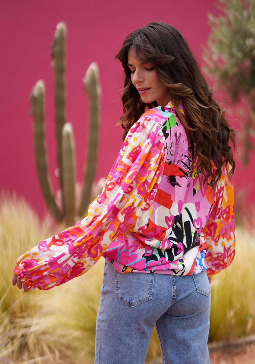 Miss Goodlife Bluse Love Rules 50% Rabatt für begrenzte Zeit