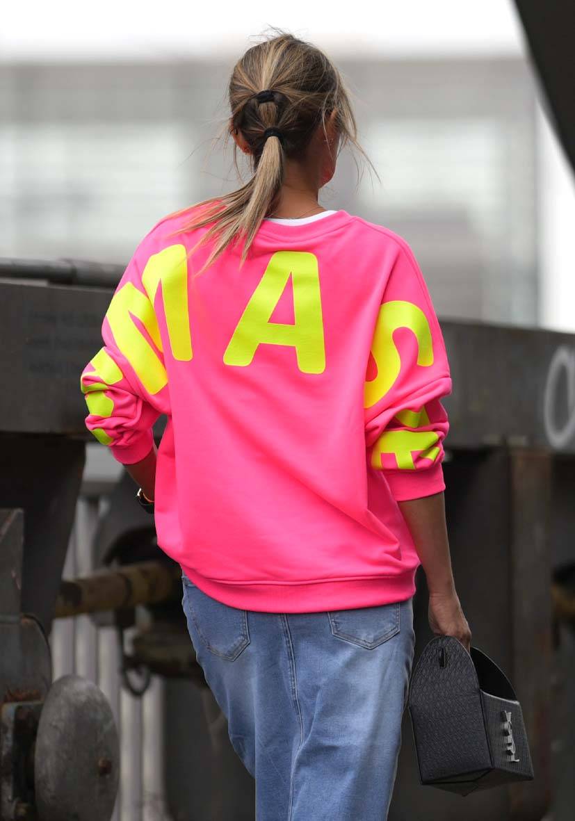 Miss Goodlife Roundneck Double Namasté Strass – neonpink Hotsell