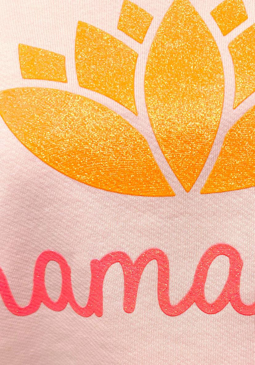 Miss Goodlife Roundneck Double Namasté Glitter – rose Schlussverkauf
