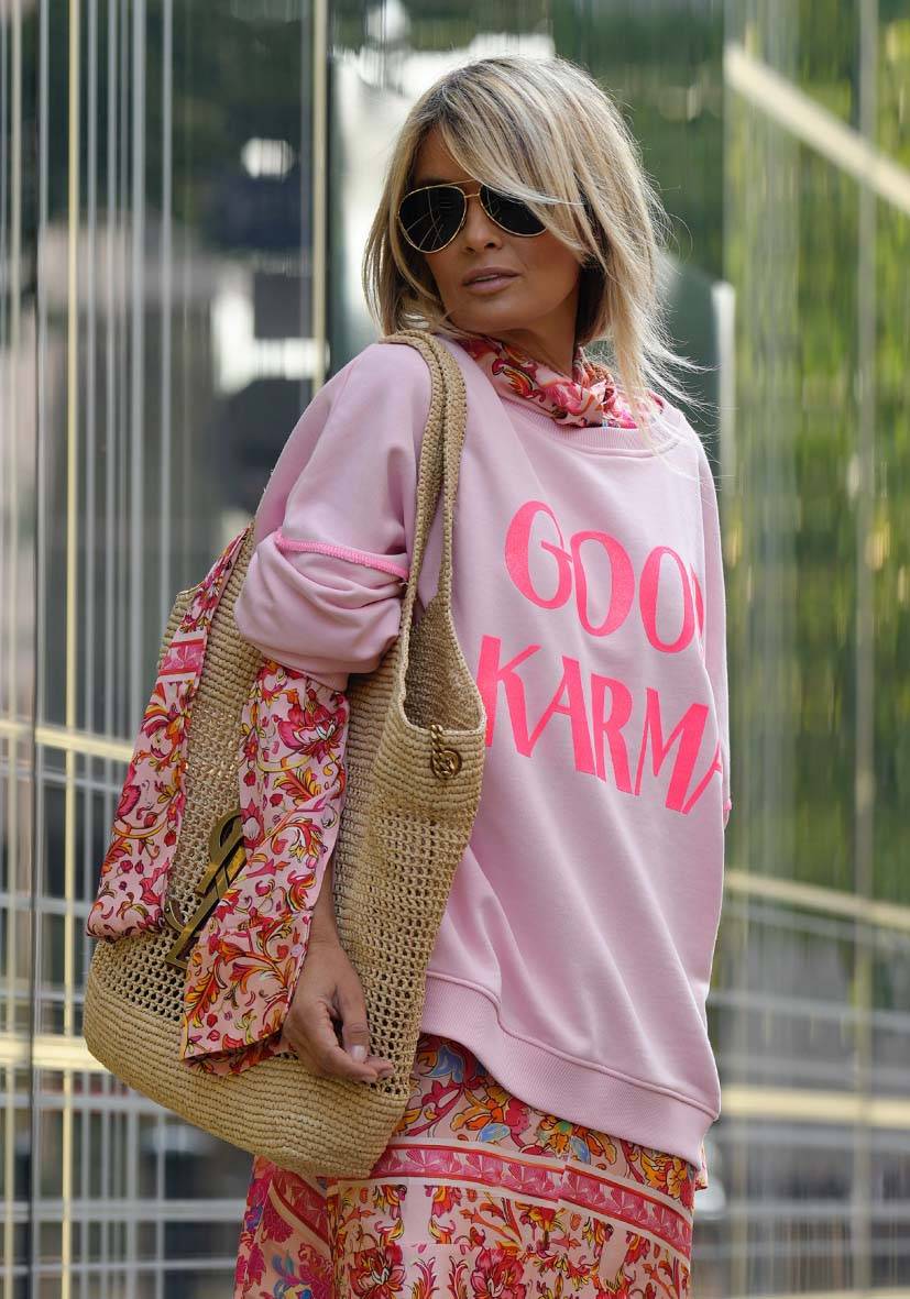 Miss Goodlife Roundneck Good Karma Good Luck – dust rose Fabrikpreis