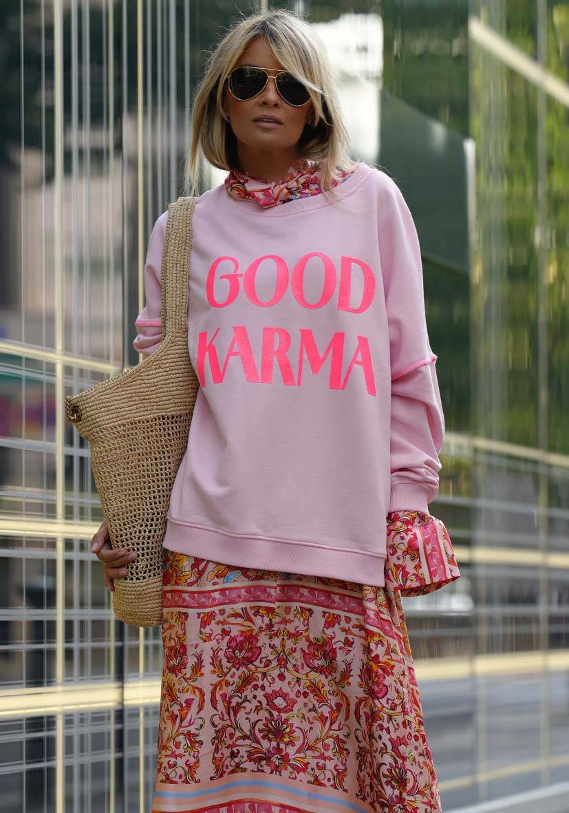 Miss Goodlife Roundneck Good Karma Good Luck – dust rose Fabrikpreis